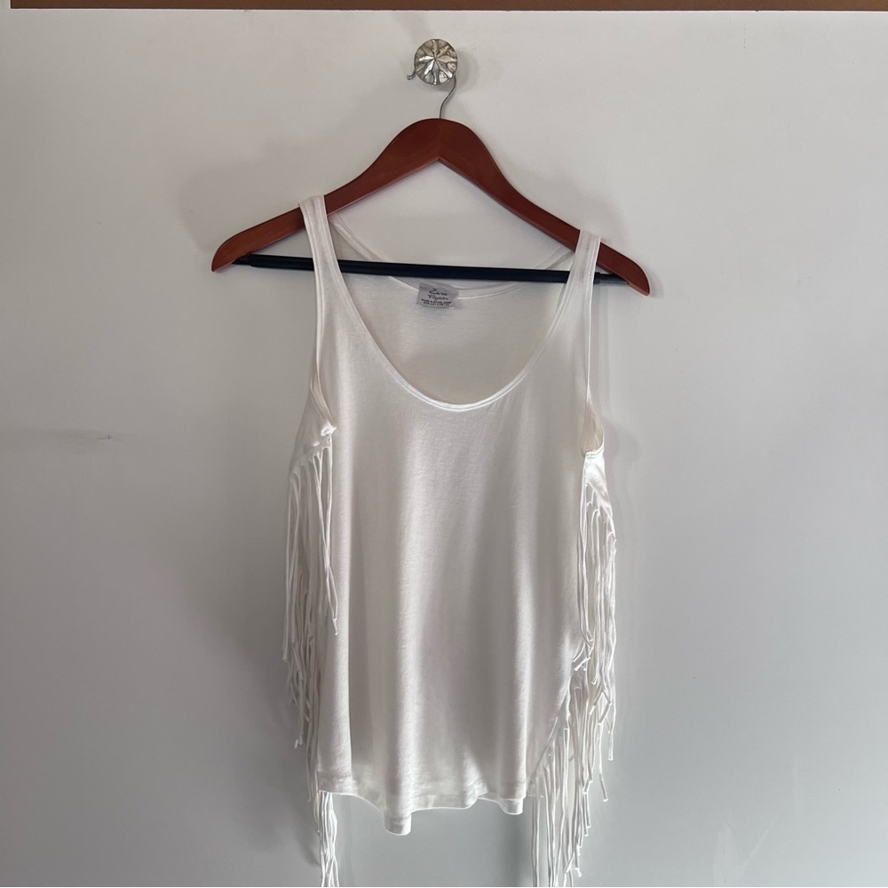 ZARA TOPS FRINGE TANK TOP